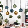 Ripoll hanging light, globe light, pendant light Ecru, black, 8-light sources