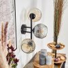Ripoll globe light, wall light Amber, clear, Smoke-coloured, 3-light sources