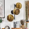 Ripoll globe light, wall light gold, 3-light sources