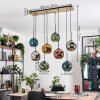 Ripoll hanging light, globe light, pendant light Ecru, black, 8-light sources