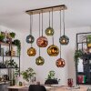 Ripoll hanging light, globe light, pendant light Ecru, black, 8-light sources