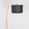 Soungou floor lamp, Arch lamps copper, black, 1-light source, Fabric shade