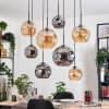 Ripoll hanging light, globe light, pendant light Ecru, black, 8-light sources