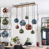 Ripoll hanging light, globe light, pendant light Ecru, black, 8-light sources