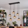 Gastor hanging light, globe light, pendant light Amber, clear, 6-light sources