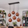 Gastor hanging light, globe light, pendant light coppery, 6-light sources