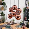 Gastor hanging light, globe light, pendant light coppery, 6-light sources