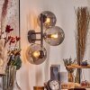 Gastor globe light, wall light Smoke-coloured, 3-light sources