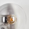 Gastor globe light, wall light clear, Smoke-coloured, 3-light sources