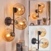 Gastor globe light, wall light Amber, 3-light sources