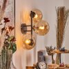 Gastor globe light, wall light Amber, 3-light sources