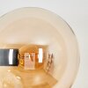 Gastor globe light, wall light Amber, 3-light sources