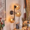 Gastor globe light, wall light Amber, 3-light sources