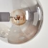 Gastor globe light, wall light Amber, Smoke-coloured, 3-light sources