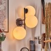 Gastor globe light, wall light white, 3-light sources