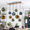 Ripoll hanging light, globe light, pendant light Ecru, black, 8-light sources