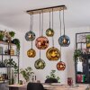 Ripoll hanging light, globe light, pendant light Ecru, black, 8-light sources