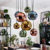 Ripoll hanging light, globe light, pendant light Ecru, black, 8-light sources