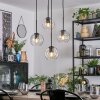 Ripoll hanging light, globe light, Cluster pendant lamp clear, 4-light sources