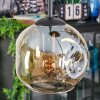 Ripoll hanging light, globe light, Cluster pendant lamp Amber, clear, Smoke-coloured, 4-light sources