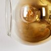 Koyoto globe light, wall light gold, black, 3-light sources