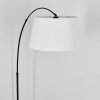 Bassagoda floor lamp, Arch lamps black, 1-light source, Fabric lampshade