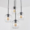 Koyoto hanging light, globe light, Cluster pendant lamp clear, 4-light sources