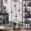 Koyoto hanging light, globe light, Cluster pendant lamp clear, 4-light sources
