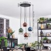 Ripoll hanging light, globe light, Cluster pendant lamp blue, green, coppery, 4-light sources