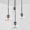 Ripoll hanging light, globe light, Cluster pendant lamp clear, 4-light sources