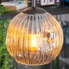 Ripoll hanging light, globe light, Cluster pendant lamp Amber, clear, Smoke-coloured, 4-light sources