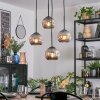 Ripoll hanging light, globe light, Cluster pendant lamp Smoke-coloured, 4-light sources