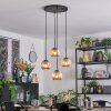 Ripoll hanging light, globe light, Cluster pendant lamp Amber, 4-light sources