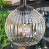 Ripoll hanging light, globe light, Cluster pendant lamp Amber, clear, 4-light sources