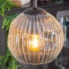 Ripoll hanging light, globe light, Cluster pendant lamp Amber, clear, 4-light sources