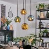 Ripoll hanging light, globe light, Cluster pendant lamp blue, gold, green, 4-light sources