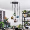 Koyoto hanging light, globe light, Cluster pendant lamp blue, gold, green, coppery, 4-light sources
