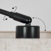 Bassagoda floor lamp, Arch lamps black, 1-light source, Fabric shade
