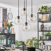 Ripoll hanging light, globe light, Cluster pendant lamp clear, 4-light sources