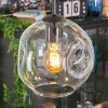 Ripoll hanging light, globe light, Cluster pendant lamp clear, 4-light sources