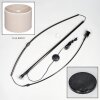 Bassagoda floor lamp, Arch lamps chrome, black, 1-light source, Fabric lampshade