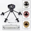 Ripoll ceiling light, globe light chrome, gold, coppery, Smoke-coloured, 5-light sources
