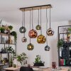 Ripoll hanging light, globe light, pendant light Ecru, black, 8-light sources