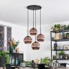 Koyoto hanging light, globe light, Cluster pendant lamp coppery, 4-light sources