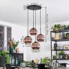 Koyoto hanging light, globe light, Cluster pendant lamp coppery, 4-light sources