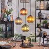 Koyoto hanging light, globe light, Cluster pendant lamp blue, gold, green, coppery, 4-light sources