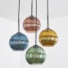 Koyoto hanging light, globe light, Cluster pendant lamp blue, gold, green, coppery, 4-light sources