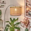 Ramila floor lamp, Arch lamps chrome, black, 1-light source, Fabric lampshade