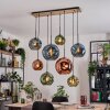 Ripoll hanging light, globe light, pendant light Ecru, black, 8-light sources
