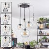 Koyoto hanging light, globe light, Cluster pendant lamp clear, 4-light sources